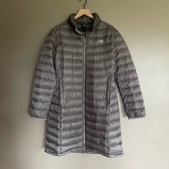 The North Face Puffer Coat Grey Size XL 700 Fill Parka Warm Comfortable Classic - Picture 3 of 16
